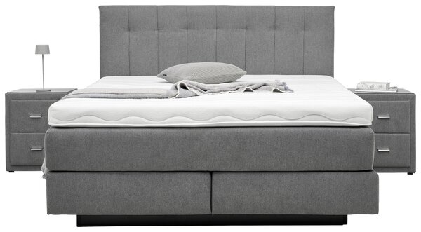 BOXSPRINGOVÁ POSTEĽ, 180/200 cm, sivá Beldomo - Sleep - Postele