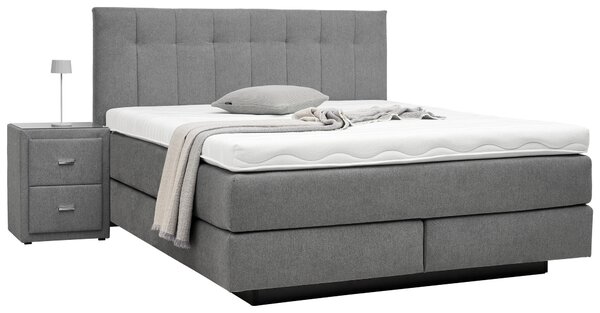 BOXSPRINGOVÁ POSTEĽ, 180/200 cm, sivá Beldomo - Sleep - Postele