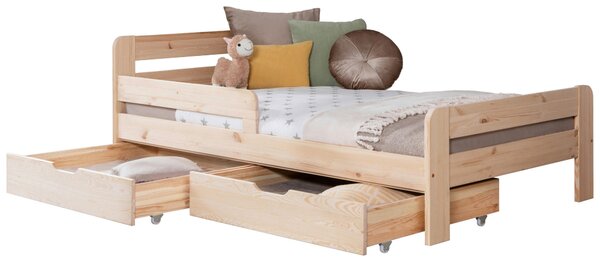 POSTEĽ S ÚLOŽNÝM PRIESTOROM, 120/200 cm prírodná farba MID.YOU - Detské izby, Online Only