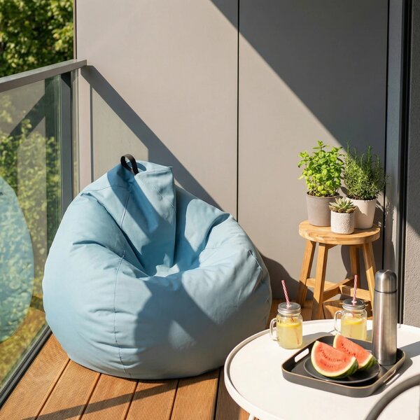 INTERMEDIC SK Sedací vak Oscar Outdoor 110x90 cm – vodeodolný, exteriér/interiér, 10 farieb Farba Outdoor: Žltá