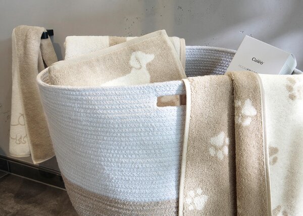 UTERÁK NA RUKY, 50/100 cm, prírodná farba, béžová Cawoe - Kúpeľňový textil