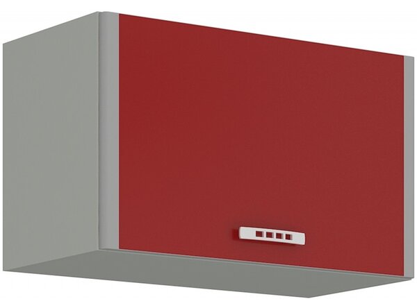 Závesná skrinka do kuchyne 60x40 cm 15 - SCARLET - Bordo / Lišty Hliníkové