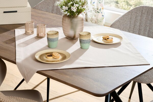 OBRUS, 80/80 cm, taupe Novel - Textil do domácnosti