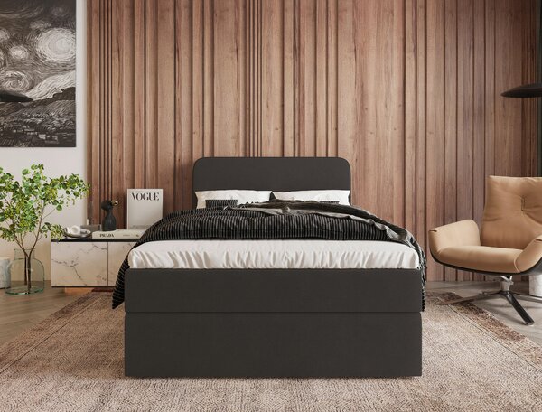AMERICKÁ POSTEĽ, 120/200 cm, antracitová MID.YOU - Online Only spálne, Online Only