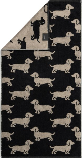 UTERÁK NA RUKY, 50/100 cm, čierna, béžová Cawoe - Kúpeľňový textil