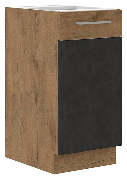 Spodní kuchyňská skříňka 40 cm 02 - VISION - Matera / Dub lancelot