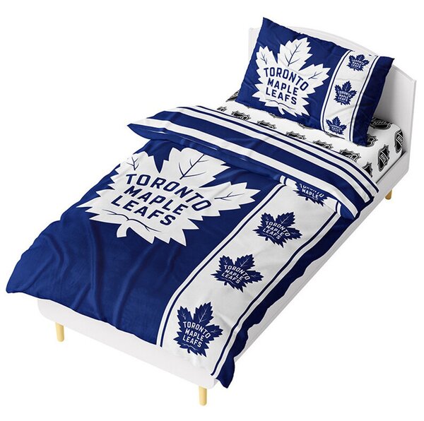 Mikroplyšové posteľné obliečky NHL Toronto Maple Leafs - 70 x 90 cm + 140 x 200 cm