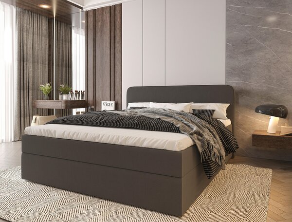 AMERICKÁ POSTEĽ, 180/200 cm, antracitová MID.YOU - Online Only spálne, Online Only