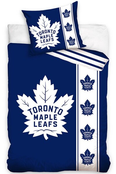 Mikroplyšové posteľné obliečky NHL Toronto Maple Leafs - 70 x 90 cm + 140 x 200 cm