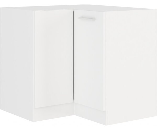 Rohová kuchynská skrinka spodná 83 x 83 cm 10 - ZERO - Bílá