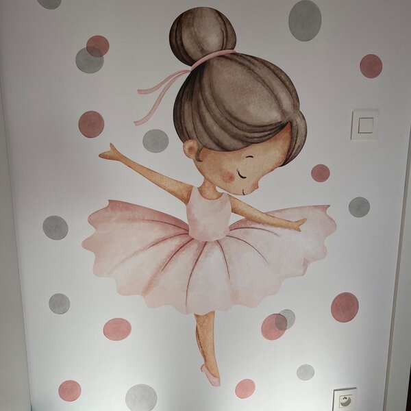 60x90cm Baletka - textilná nálepka na stenu