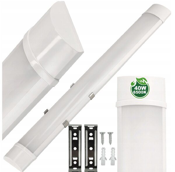 ECOLIGHT LED dielenské svietidlo 120cm - 230V - 40W - IP20 - studená biela
