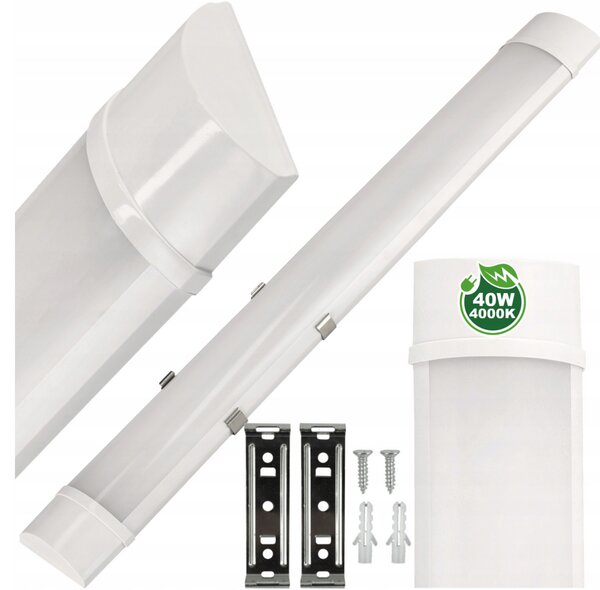 ECOLIGHT LED svietidlo 120cm - 230V - 40W - IP20 - neutrálna biela