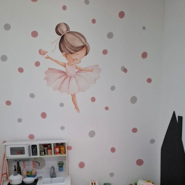 60x90cm Baletka - textilná nálepka na stenu