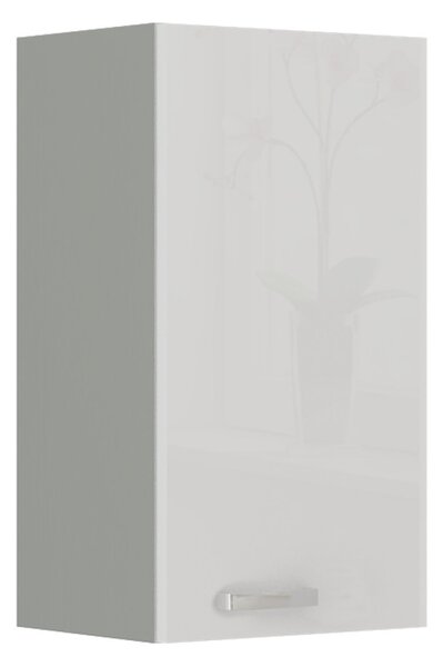 Horní závěsná skříňka do kuchyně 40 x 72 cm 07 - HULK - Bílá lesklá