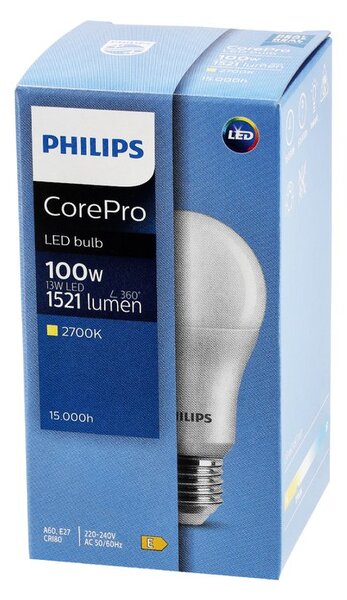 SADA 5x Philips LED žiarovka E27 13W 1521lm 2700K EyeComfort CorePro