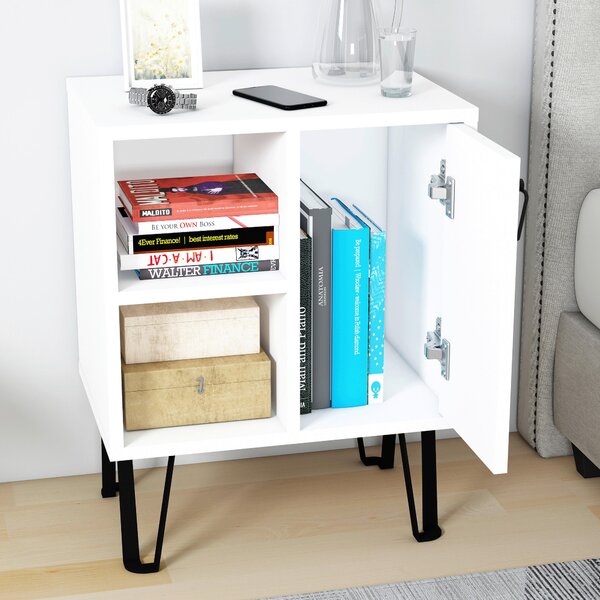 NOČNÝ STOLÍK, biela, 50/63/35 cm MID.YOU - Online Only spálne, Online Only