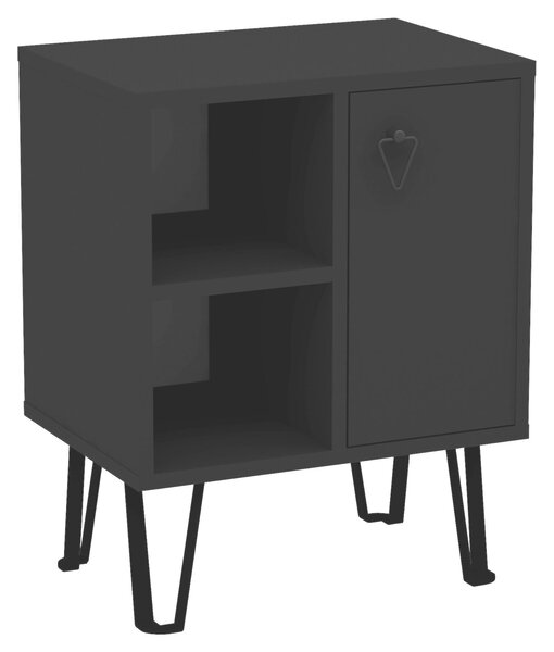 NOČNÝ STOLÍK, čierna, 50/63/35 cm MID.YOU - Online Only spálne, Online Only