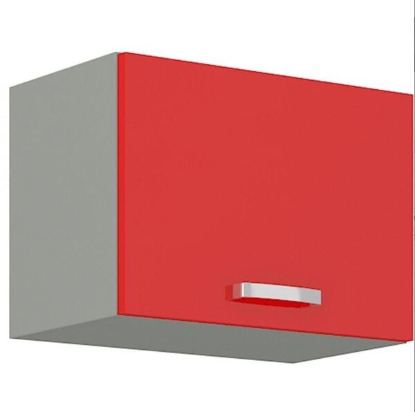 Závesná skrinka so zdvíhacími dvierkami 60 cm 04 - HULK - Červená lesklá