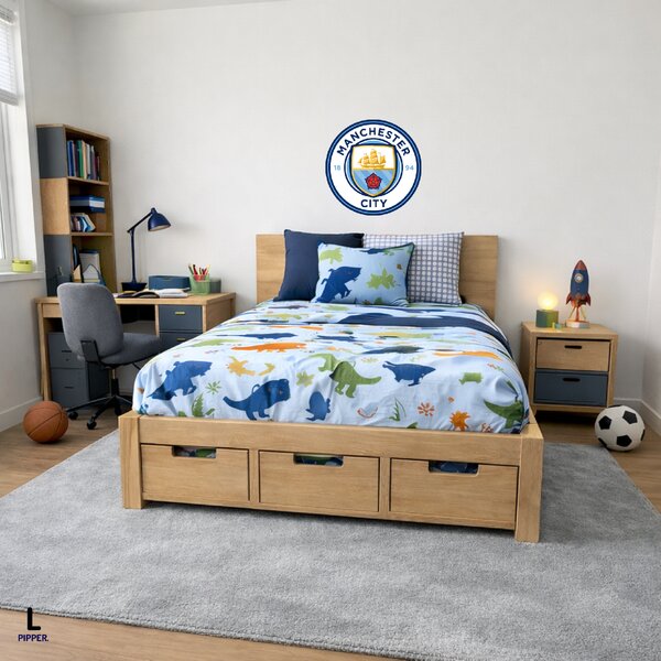 100x100cm Logo Manchester City FC - textilná nálepka na stenu Veľkosť: 40 cm