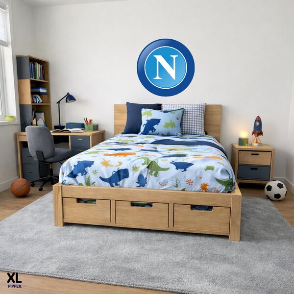100x100cm Logo SSC Neapol - textilná nálepka na stenu Veľkosť: 60 cm