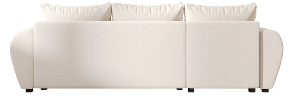 Rozkladacia obojstranná sedacia súprava do L SEVIO 246x145 cm, krémová + 2 vankúšiky ZDARMA