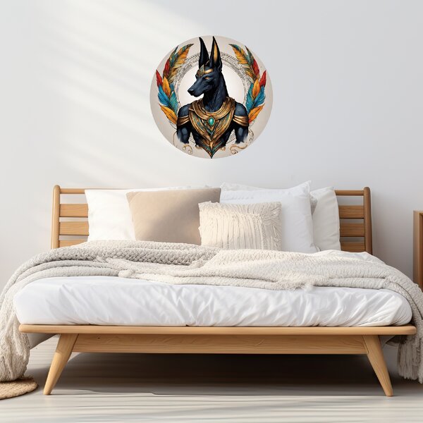 100x100cm Anubis - textilná nálepka na stenu Veľkosť: 60 cm