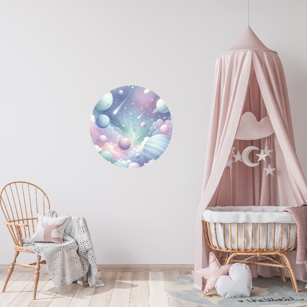 100x100cm Magický vesmír - textilná nálepka na stenu Veľkosť: 60 cm