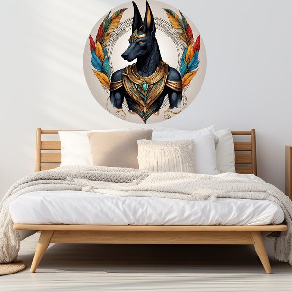 100x100cm Anubis - textilná nálepka na stenu Veľkosť: 100 cm