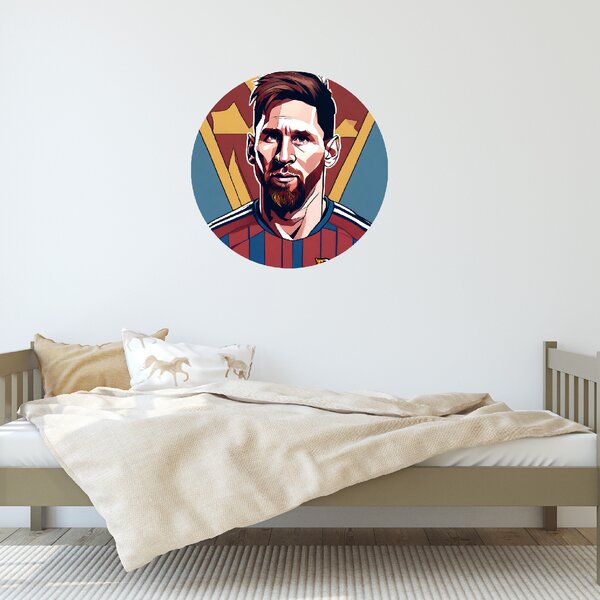 100x100cm MESSI - textilná nálepka na stenu Veľkosť: 60 cm