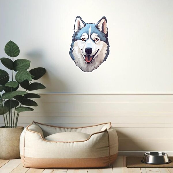 60x60cm Nálepka Husky Veľkosť: 60 cm