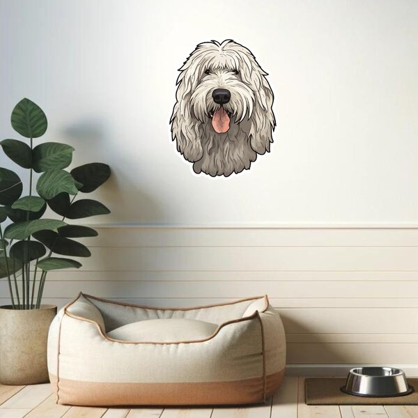 60x60cm Nálepka Komondor Veľkosť: 60 cm