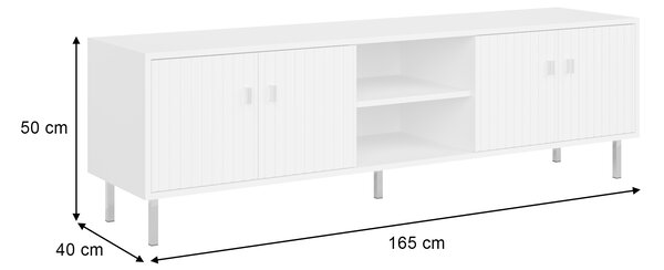 Široký TV stolík GROVIA - čierna