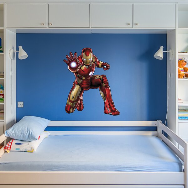 60x70cm Iron Man - textilná nálepka na stenu