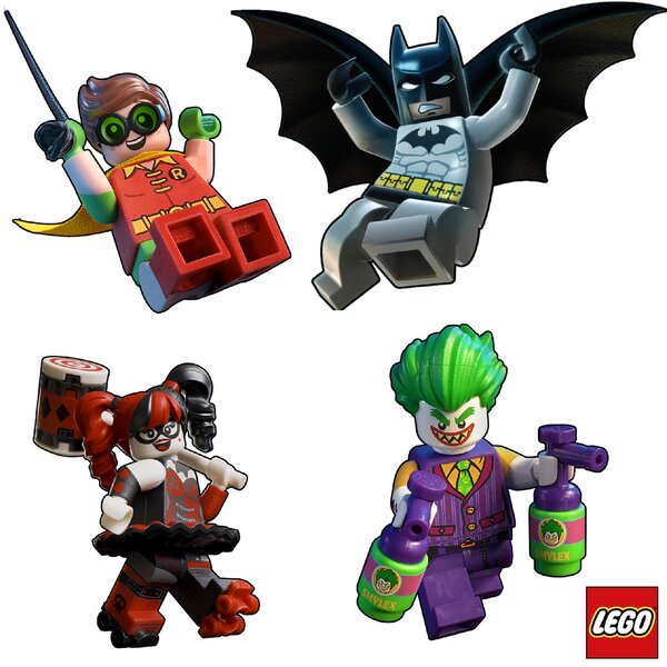 60x70cm LEGO Batman - nálepka na sten