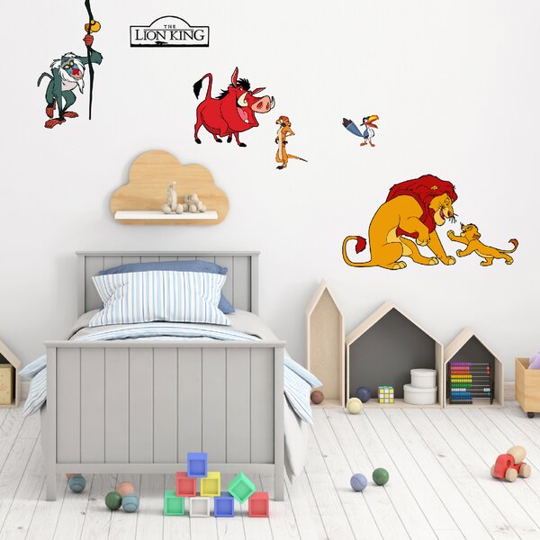 60x70cm Leví kráľ - textilná nálepka na stenu
