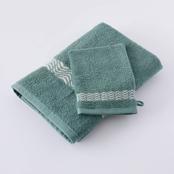 Kúpeľňový textil s originálnym vyšitým lemom 420g/m2