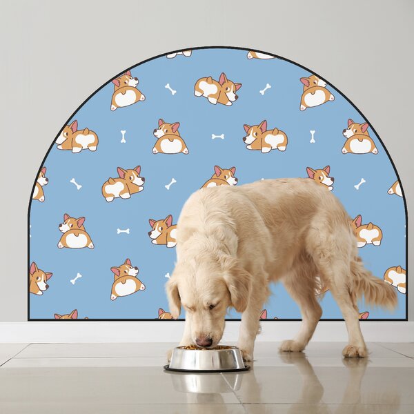 120x96cm Ochranná textilná nálepka na stenu - Oblúk - Corgi Veľkosť: 120x96cm, Motív: bez mena