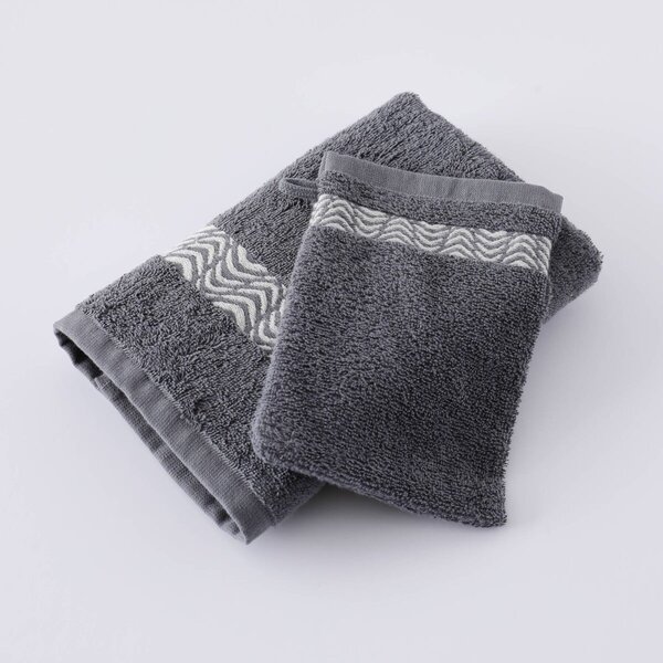 Kúpeľňový textil s originálnym vyšitým lemom 420g/m2