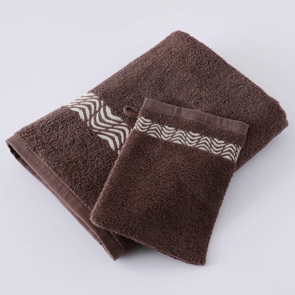 Kúpeľňový textil s originálnym vyšitým lemom 420g/m2