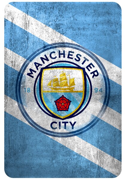 60x90cm Manchester City FC - textilná nálepka na stenu