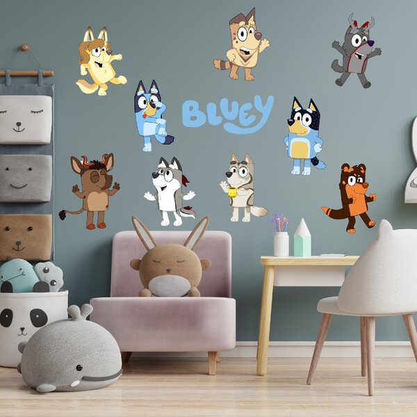 60x120cm Bluey 2 - textilná nálepka na stenu