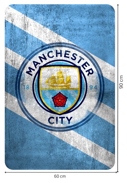 60x90cm Manchester City FC - textilná nálepka na stenu