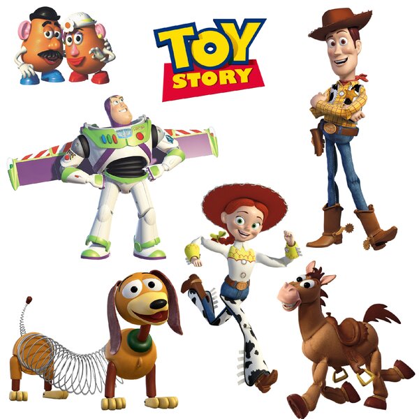 60x120cm Toy Story - textilná nálepka na stenu