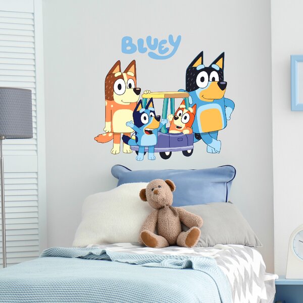 60x70cm Bluey - textilná nálepka na stenu