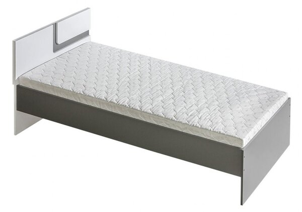 Jednolôžková posteľ 90x200 CHOCHO - antracit / biela