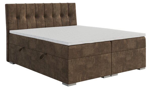 Kontinentálna posteľ 180 cm Driny (karamelová) (s matracom a úl. priestorom). Vlastná spoľahlivá doprava až k Vám domov. 1043360
