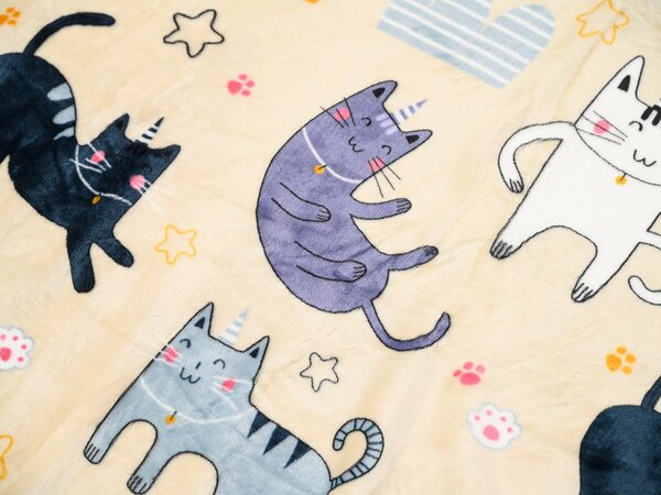Mikroplyšové obliečky PURRSLEEP béžové Rozmer obliečky: 2 ks 70 x 90 cm | 200 x 220 cm