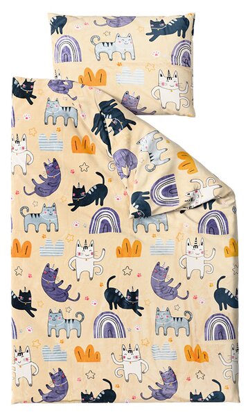 Mikroplyšové obliečky PURRSLEEP béžové Rozmer obliečky: 2 ks 70 x 90 cm | 200 x 220 cm