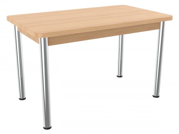 Stôl s kovovými nohami Sevo 120 x 70 cm Buk